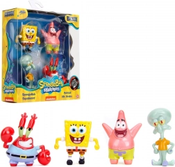 SpongeBob set van 4 metalen verzamelfiguren 5–7 cm