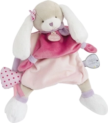 Pluchen handpop Hondje roze