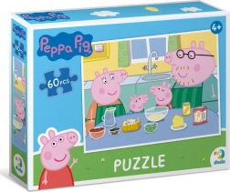 puzzel Peppa Pig – samen koken, 60 stukjes