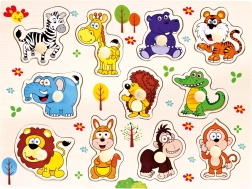 Bino houten safari-puzzel 11 stukjes