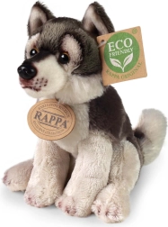 Pluchen zittende wolf 15 cm eco friendly