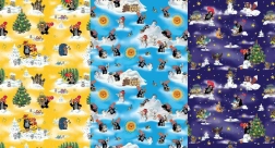 Inpakpapier met KRTEK-motief 0,7 × 2 m, mix motieven