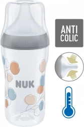 NUK Perfect Match Temperatuurcontrole Babyfles 260 ml grijs