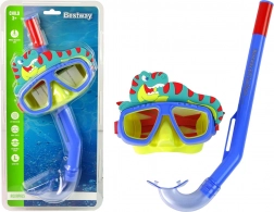 Kindersnorkelset met snorkel – diertjes, blauw Bestway – Blauw