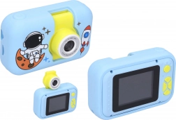 digitale kindercamera met uitklapbare lens en siliconen hoes – 40 mpx foto, full hd video