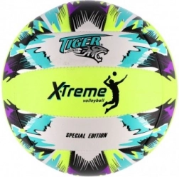 gekleurde volleybal TIGER 21 cm