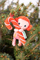 Kerstkabouter met suikerslinger Lilliputiens