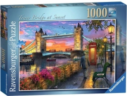 Puzzel 1000 stukjes Zonsondergang boven Tower Bridge