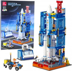 Bouwset ruimtestation met raket, 668 onderdelen