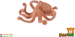 Plastic figuur van een reuzenoctopus, 11 cm