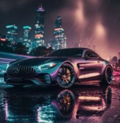 Diamond painting mercedes-benz 30 × 40 cm