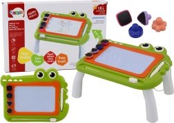 Tafel om te tekenen Znikopis Krokodil met stempels groen