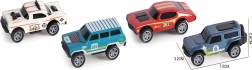 Metalen autootjes 7,5 cm – set van 4 stuks