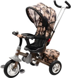 Kinderdriewieler 3-in-1 met 360° draaibare zitting Baby Mix Typhoon, army
