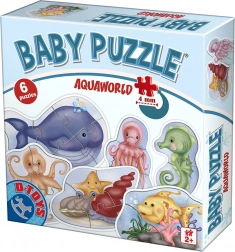 D-Toys baby puzzel Onderwaterwereld 6-in-1 (2–5 stukjes)