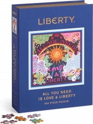 Vierkante puzzel GALISON Liberty: Alles wat je nodig hebt is liefde 500 stukjes