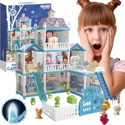 Woopie poppenhuis wintertuin met accessoires en pop, verlicht, 191 onderdelen