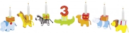 Goki houten verjaardagsoptocht met dieren
