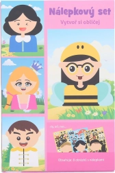 Creatieve stickerset – gezicht 21 × 14 cm