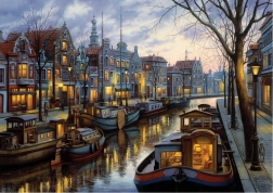 Puzzel ART PUZZLE Canal Lights 1500 stukjes