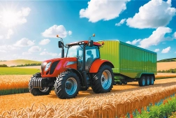 Puzzle Trefl Landbouwtechniek 100 stukjes