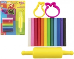 Modelína NARA creatieve set met uitsteekvormpjes en roller