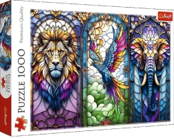 Puzzel Glas-in-lood: dieren – 1000 stukjes