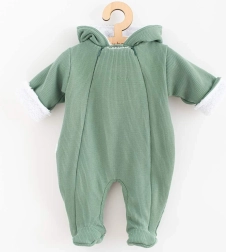 Baby winteroverall met capuchon NEW BABY Frosty mint 68 (4–6 maanden)