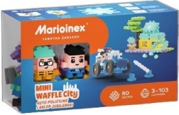 Waffle Mini Bouwset - Politieauto en Juwelier