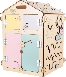 BusyKids activity board huisje pastel