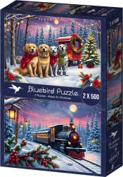 Bluebird puzzel Kerstmis komt eraan 2×500 stukjes