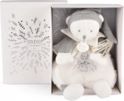 Doudou Cadeauset - Pluchen teddybeer met muts 25 cm