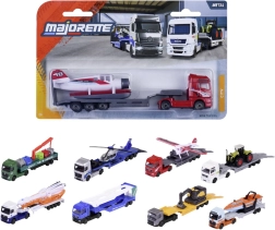 Metalen vrachtwagen met oplegger - 1 stuk