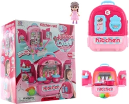 Servies in rugzak voor kinderen 3-in-1