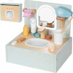 Houten badkamer met toiletaccessoires van Tooky Toy