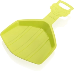 Clown limegroen kinder glijschotel