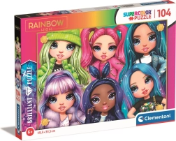 Clementoni puzzel Rainbow High: Regenboogvriendinnen 104 stukjes