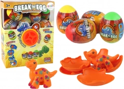 Uitkomende dinosaurus-eieren met kleurrijke schaal - set van 12 stuks