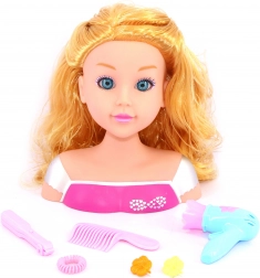 Kappershoofd met accessoires 22 cm