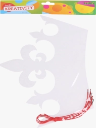 Creatieve set – kroon om in te kleuren (3 stuks)