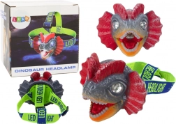 Dinozaur Koplamp met Verstelbare Band en 3 LED's