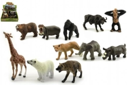 Safari-dieren ZOO plastic 10 cm mix van soorten - 1 st