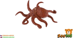 Plastic figuur van een kustoctopus, 8 cm