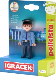 Efko Igráček politieagent – beroepen set figuurtje met accessoires