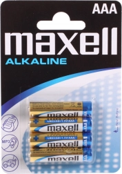 Alkalinebatterijen Maxell AAA LR03 1,5 V – 4 stuks