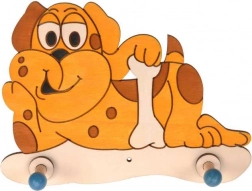 Houten kapstokje Hondje voor kinderen