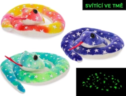 Pluchen slang met lichtgevende elementen 18 cm