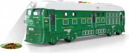 Zweinertreintje met licht- en geluidseffecten en projectie – groen 33 cm
