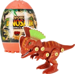 Opvouwbare dinosaurus in een ei