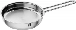 Platte pan PICO 16 cm van roestvrij staal